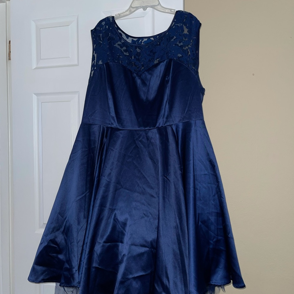 Blue Plus Size Dress